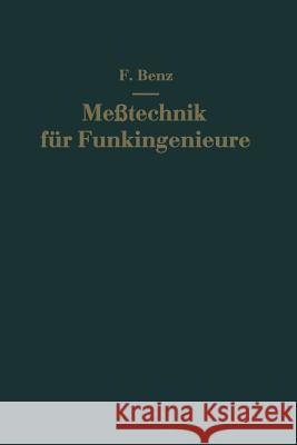 Meßtechnik Für Funkingenieure Benz, Friedrich 9783709124147
