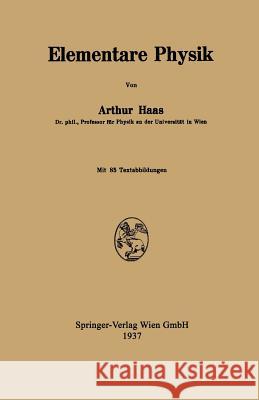 Elementare Physik Arthur Haas 9783709158807