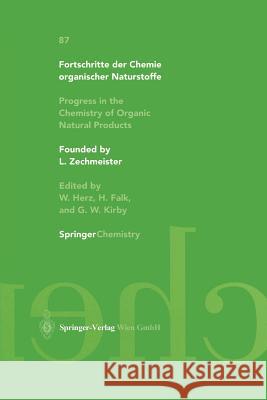 Progress in the Chemistry of Organic Natural Products    9783709171998 Springer Verlag GmbH