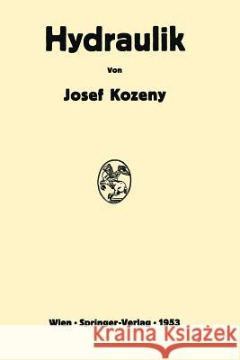 Hydraulik: Ihre Grundlagen Und Praktische Anwendung Kozeny, Josef 9783709175934 Springer
