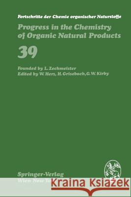 Fortschritte Der Chemie Organischer Naturstoffe / Progress in the Chemistry of Organic Natural Products Anderson, R. C. 9783709185537 Springer