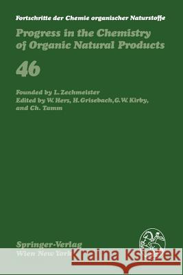 Fortschritte Der Chemie Organischer Naturstoffe / Progress in the Chemistry of Organic Natural Products Fujita, E. 9783709187616