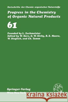 Fortschritte Der Chemie Organischer Naturstoffe / Progress in the Chemistry of Organic Natural Products Kingston, D. G. I. 9783709192443 Springer