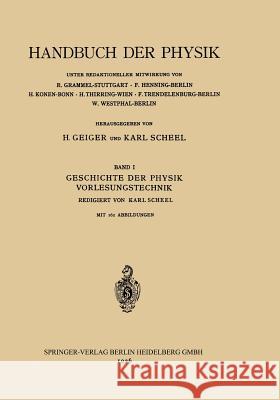 Geschichte Der Physik Vorlesungstechnik E. Hoppe A. Lambertz R. Mecke 9783709195499