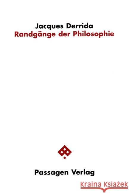 Randgänge der Philosophie Derrida, Jacques 9783709205495