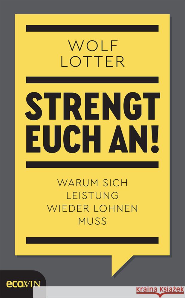 Strengt euch an! Lotter, Wolf 9783711002839 Ecowin Verlag