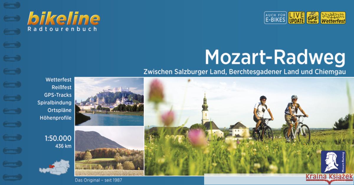 Mozart - Radweg Zwischen Salzburger Land, Berchtesgadener Land und Chiemgau: 2022  9783711100665 Verlag Esterbauer