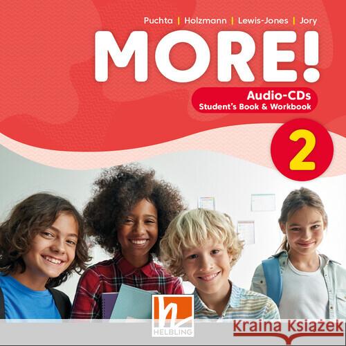 MORE! 2 (LP 23) | Audios Puchta, Herbert, Holzmann, Christian, Lewis-Jones, Peter 9783711400338 Helbling Verlag