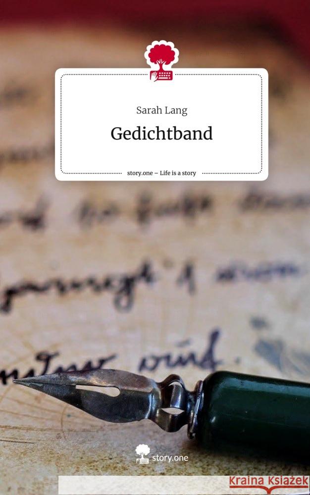 Gedichtband. Life is a Story - story.one Lang, Sarah 9783711506672