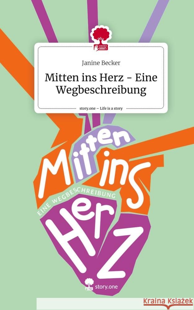 Mitten ins Herz - Eine Wegbeschreibung. Life is a Story - story.one Becker, Janine 9783711524171