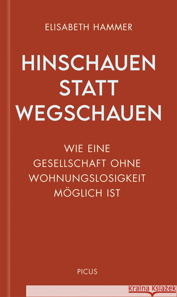 Hinschauen statt wegschauen Hammer, Elisabeth 9783711730268 Picus Verlag