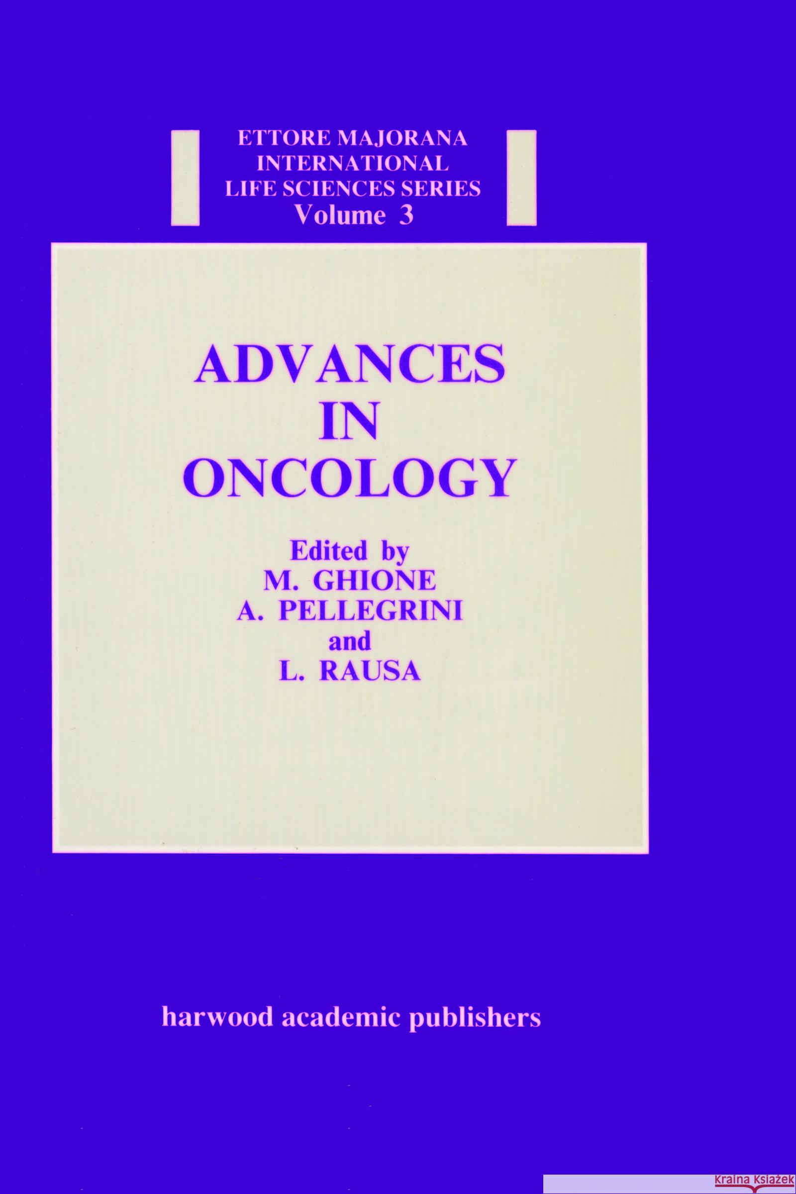 Advances in Oncology    9783718604647 Taylor & Francis
