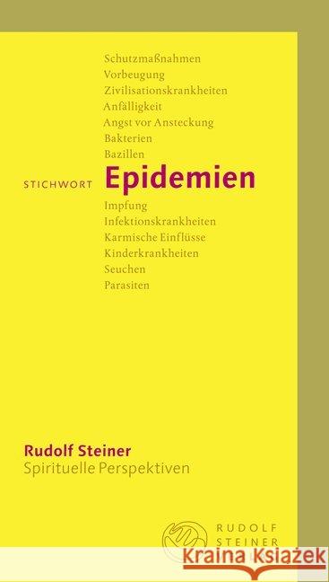 Stichwort Epidemien Steiner, Rudolf Gut, Taja  9783727449017 Rudolf Steiner Verlag