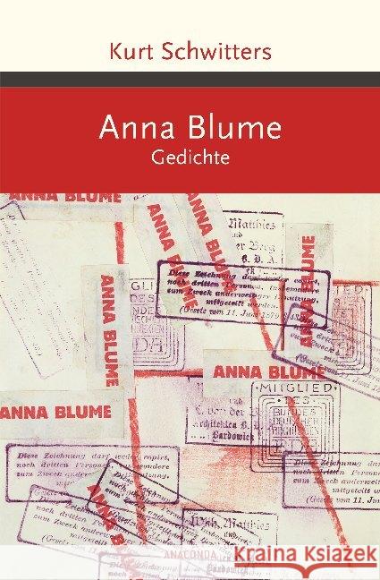 Anna Blume : Gedichte Schwitters, Kurt 9783730607299