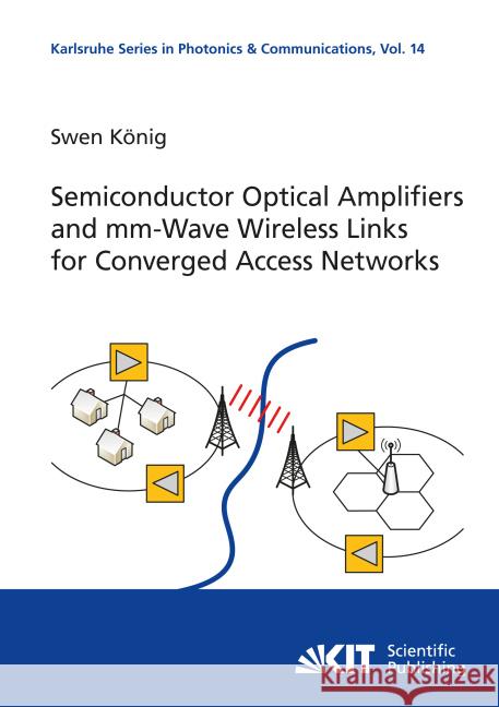 Semiconductor Optical Amplifiers and mm-Wave Wireless Links for Converged Access Networks König, Swen 9783731502555 KIT Scientific Publishing