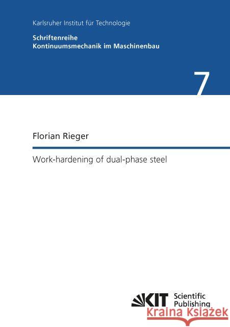 Work-hardening of dual-phase steel : Dissertationsschrift Rieger, Florian 9783731505136