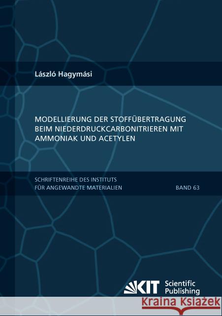 Modellierung der Stoffübertragung beim Niederdruckcarbonitrieren mit Ammoniak und Acetylen : Dissertationsschrift Hagymási, László 9783731505686