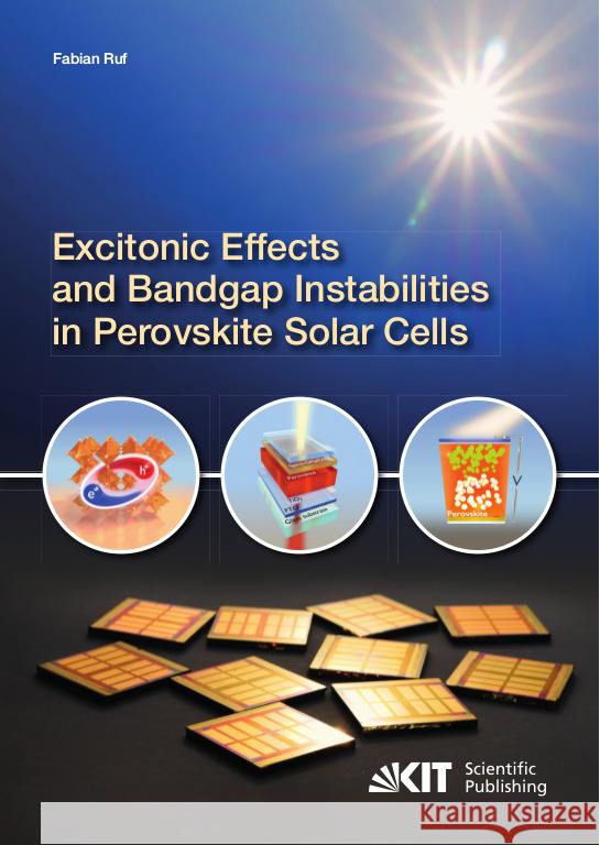 Excitonic Effects and Bandgap Instabilities in Perovskite Solar Cells Ruf, Fabian Christopher 9783731510161
