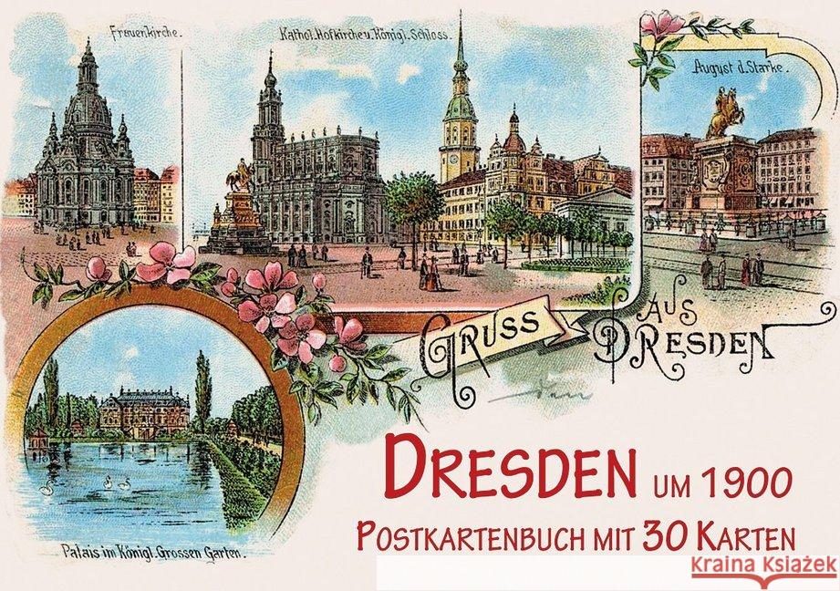 Dresden um 1900, Postkartenbuch Imhof, Michael 9783731901068