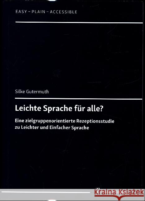 Leichte Sprache für alle? Gutermuth, Silke 9783732905874 Frank & Timme