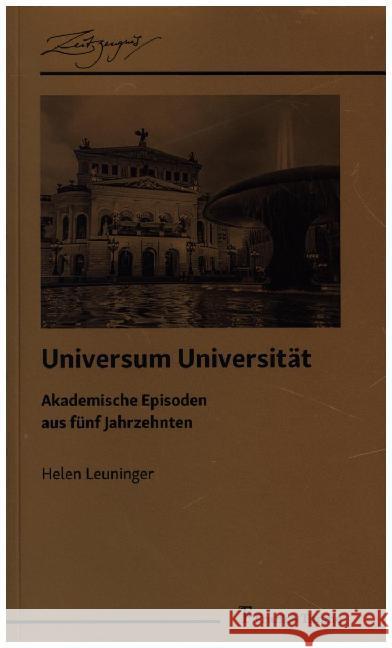 Universum Universität Leuninger, Helen 9783732906758 Frank & Timme