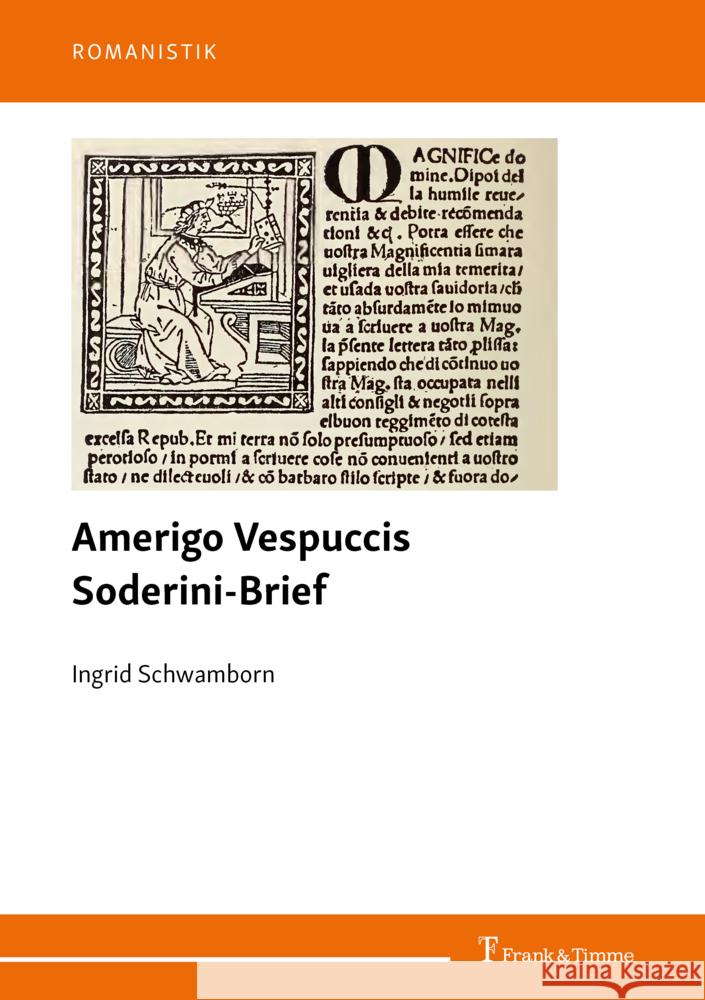 Amerigo Vespuccis Soderini-Brief Schwamborn, Ingrid 9783732906932 Frank & Timme