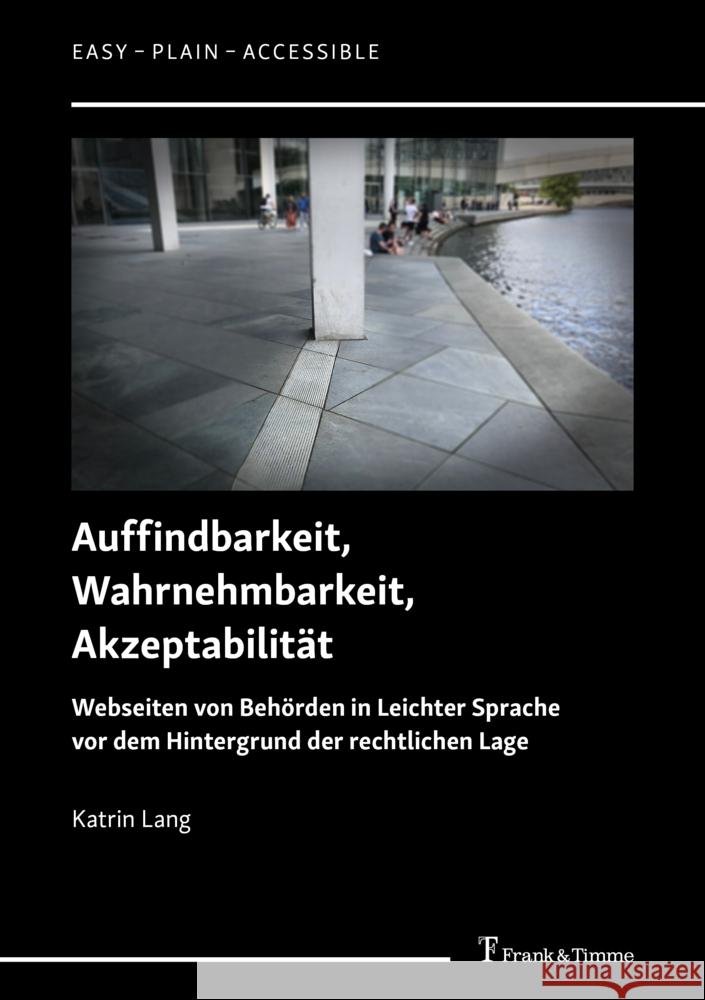 Auffindbarkeit, Wahrnehmbarkeit, Akzeptabilität Lang, Katrin 9783732908042 Frank & Timme