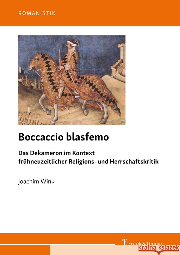 Boccaccio blasfemo Wink, Joachim 9783732910564