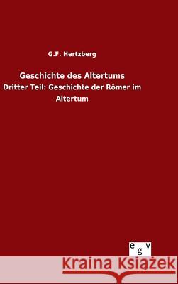 Geschichte des Altertums Hertzberg, G. F. 9783734005718 Salzwasser-Verlag Gmbh