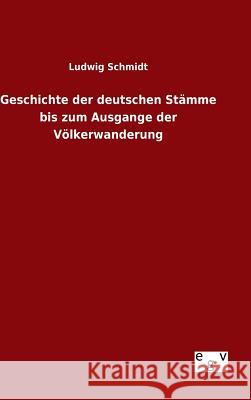 Geschichte der deutschen Stämme bis zum Ausgange der Völkerwanderung Ludwig Schmidt 9783734007378 Salzwasser-Verlag Gmbh