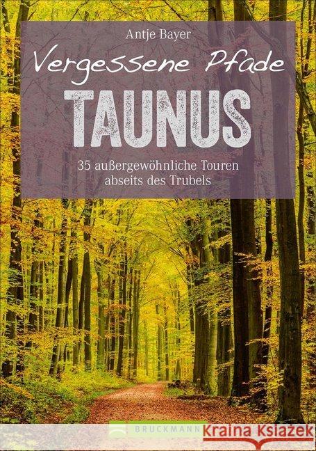 Vergessene Pfade Taunus : 35 außergewöhnliche Touren abseits des Trubels Bayer, Antje 9783734313301 Bruckmann