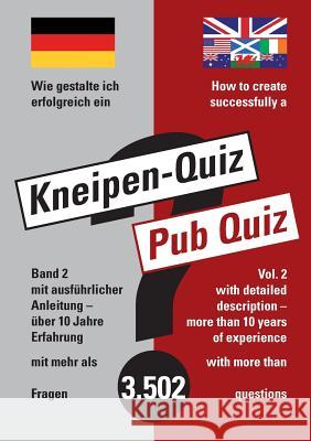 How to create successfully a Pub Quiz Sabine Marquardt Rolf Spiess 9783734582073 Tredition Gmbh