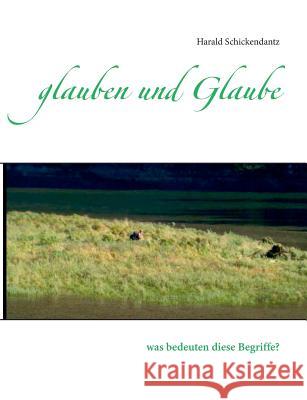 glauben und Glaube: was bedeuten diese Begriffe? Schickendantz, Harald 9783734743405