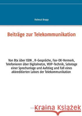 Beiträge zur Telekommunikation Helmut Kropp 9783734778841