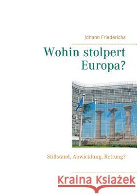 Wohin stolpert Europa?: Stillstand, Abwicklung, Rettung? Johann Friederichs 9783735740342