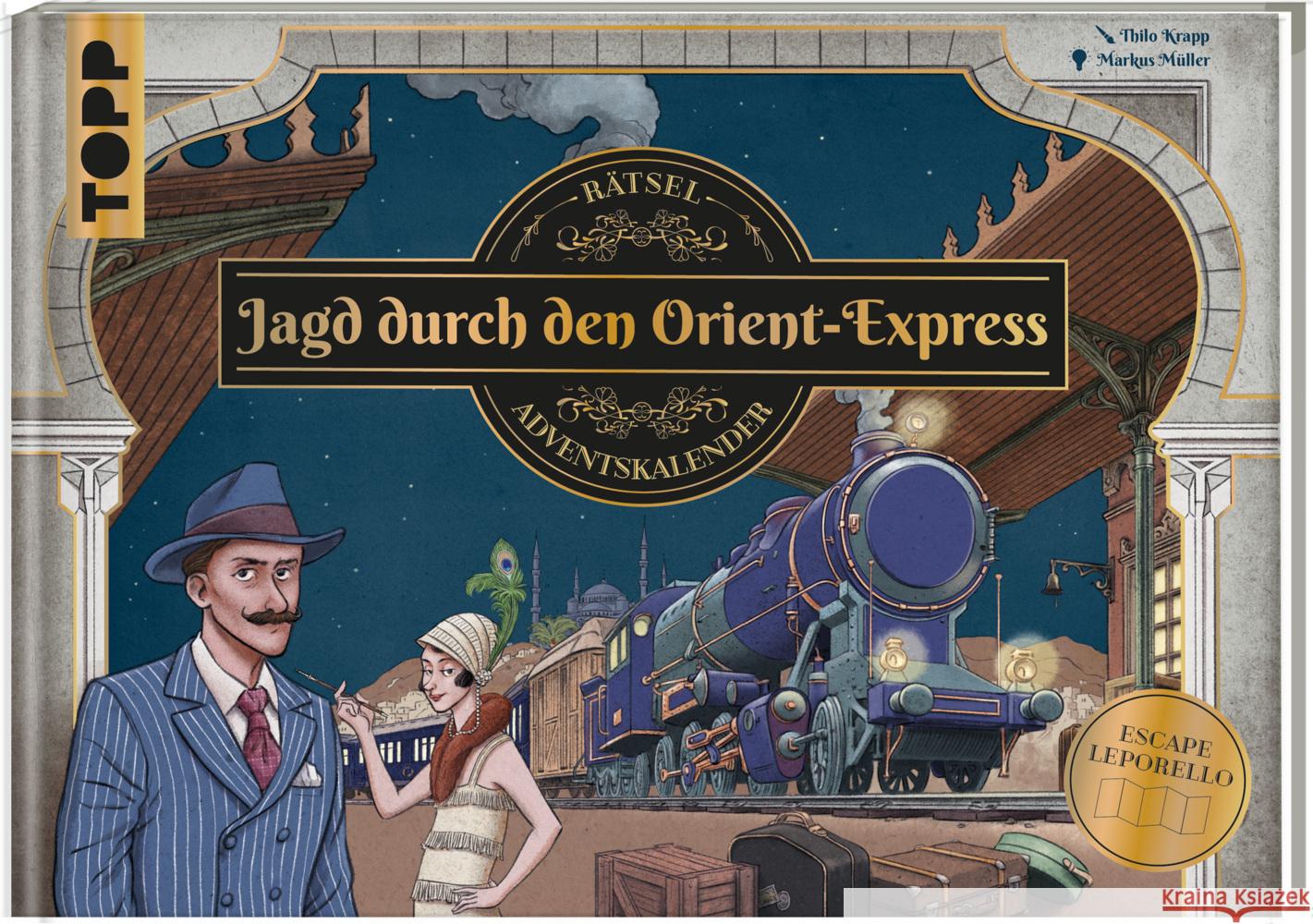 Jagd durch den Orient-Express - Rätsel-Adventskalender Müller, Markus 9783735851796