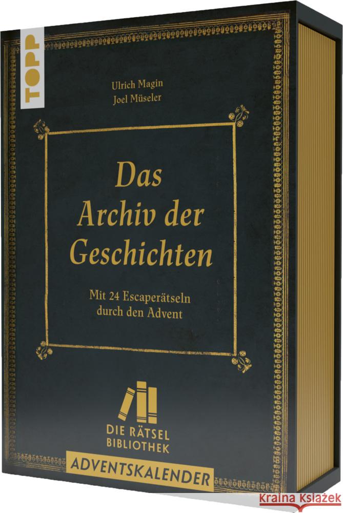 Die Rätselbibliothek. Adventskalender - Das Archiv der Geschichten: Mit 24 Escape-Rätseln durch den Advent Müseler, Joel, Magin, Ulrich 9783735851949 Frech