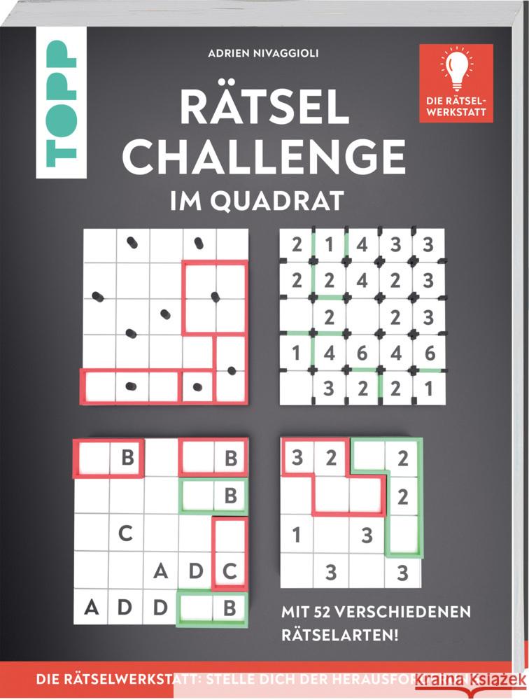 Rätsel-Challenge im Quadrat - Innovation aus der Rätselwerkstatt! Nivaggioli, Adrien 9783735853042