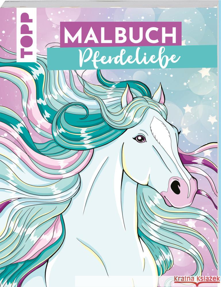 Malbuch Pferdeliebe Helfrich, Martina 9783735891792 Frech