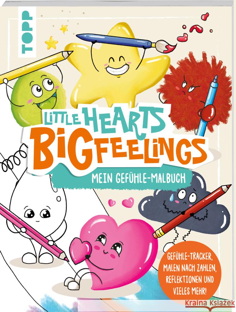 Little Hearts - Big Feelings - Mein Gefühle-Malbuch Helfrich, Martina 9783735892331