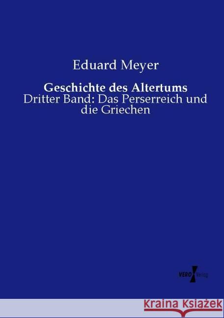 Geschichte des Altertums Meyer, Eduard 9783737206228
