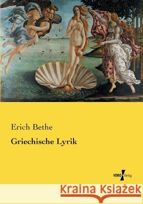 Griechische Lyrik Erich Bethe 9783737224888