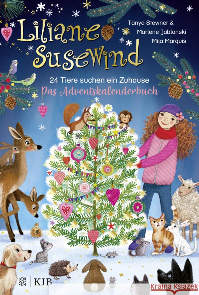 Liliane Susewind - 24 Tiere suchen ein Zuhause. Das Adventskalenderbuch Stewner, Tanya, Jablonski, Marlene 9783737342803 FISCHER Sauerländer