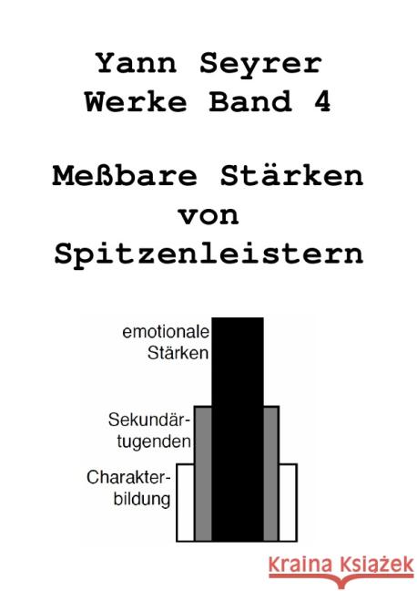 Werke Band 4, Meßbare Stärken von Spitzenleistern Seyrer, Yann 9783737568210 epubli