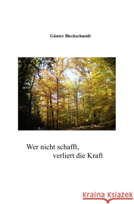 Wer nicht schafft verliert die Kraft Blechschmidt, Günter 9783737591409