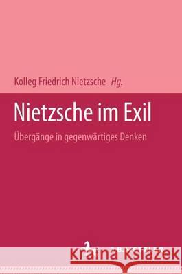 Nietzsche im Exil: Übergänge in gegenwärtiges Denken Rüdiger Schmidt-Grépály, Steffen Dietzsch 9783740011574