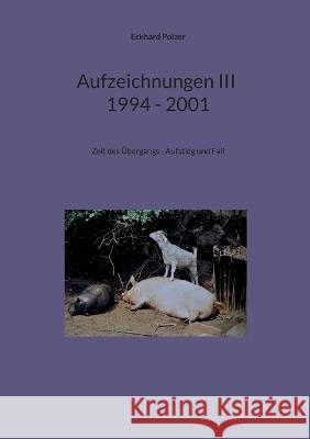Aufzeichnungen III; 1994 - 2001: Zeit des UEbergangs - Aufstieg und Fall Eckhard Polzer   9783740724689