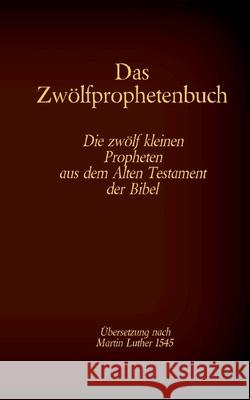 Das Zwölfprophetenbuch: Die zwölf kleinen Propheten aus dem Alten Testament der Bibel Tessnow, Antonia Katharina 9783740768218