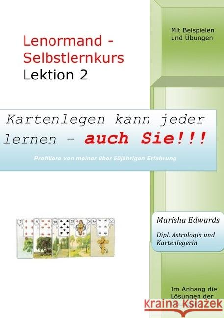 Lenormand-Selbstlernkurs (L2) Edwards, Marisha 9783741853999