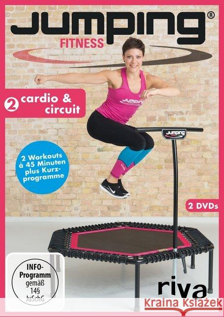Jumping Fitness - cardio & circuit. Tl.2, 2 DVDs : Fit mit dem Minitrampolin. 2 Workouts à 45 Minuten plus Kurzprogramme. Deutschland Westphal, Antonia 9783742304230